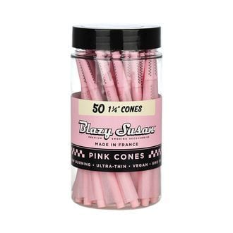 Blazy Susan 1 1/4 Pink pre-roilled cones (50pc)