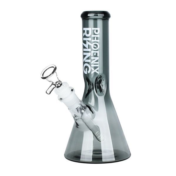 Phoenix Rising Transparent Beaker Glass Water Pipe