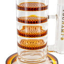 Bong Triple Honeycomb Turbine 18'' (Tsunami Glass)