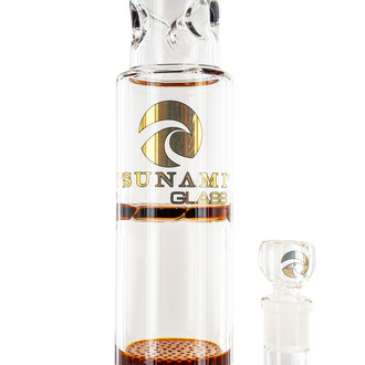 Bong Triple Honeycomb Turbine 18'' (Tsunami Glass)