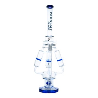 Bong Sprinkler Perc Quad Honeycomb 21'' (Tsunami Glass)