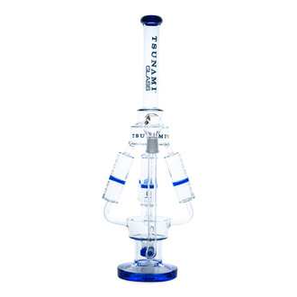 Bong Sprinkler Perc Quad Honeycomb 21'' (Tsunami Glass)