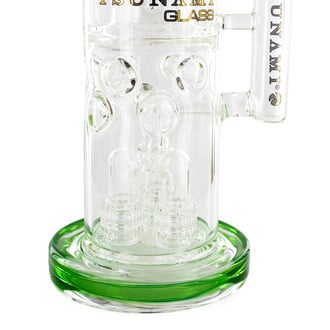 Bong Barrel Showerhead Drum Honeycomb 20'' (Tsunami Glass)