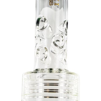 Bong Barrel Showerhead Drum Honeycomb 20'' (Tsunami Glass)