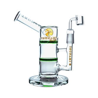 Rig Side Neck Honey Turbine 9" para dabs (Tsunami Glass)