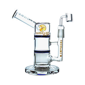 Rig Side Neck Honey Turbine 9" para dabs (Tsunami Glass)