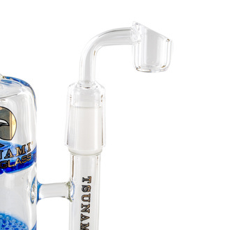 Rig Side Neck Honey Turbine 9" para dabs (Tsunami Glass)