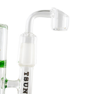 Rig Side Neck Honey Turbine 9" para dabs (Tsunami Glass)