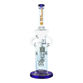 Rig Shower Head Swiss Recycler 13'' para dabs (Tsunami Glass)