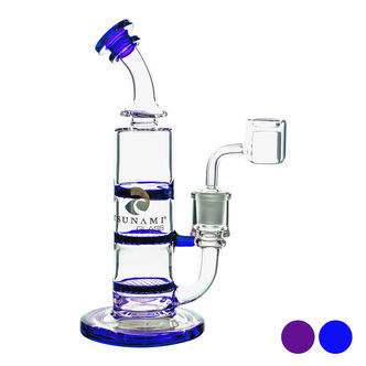 Rig para dabs Double Honeycomb Turbine 8″ (Tsunami Glass)