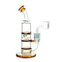 Rig para dabs Double Honeycomb Turbine 8″ (Tsunami Glass)