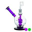 Rig Shower Head Side Neck Dome 8″ para dabs (Tsunami Glass)