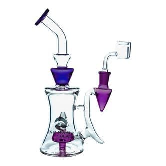 Rig Shower Head Pyramid 10″ para dabs (Tsunami Glass)