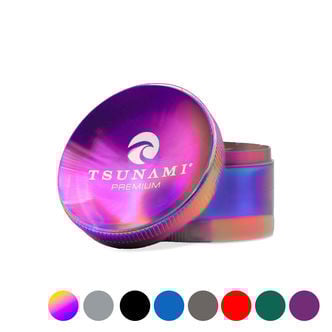 Dry Herb Grinder 75mm (Tsunami Glass)