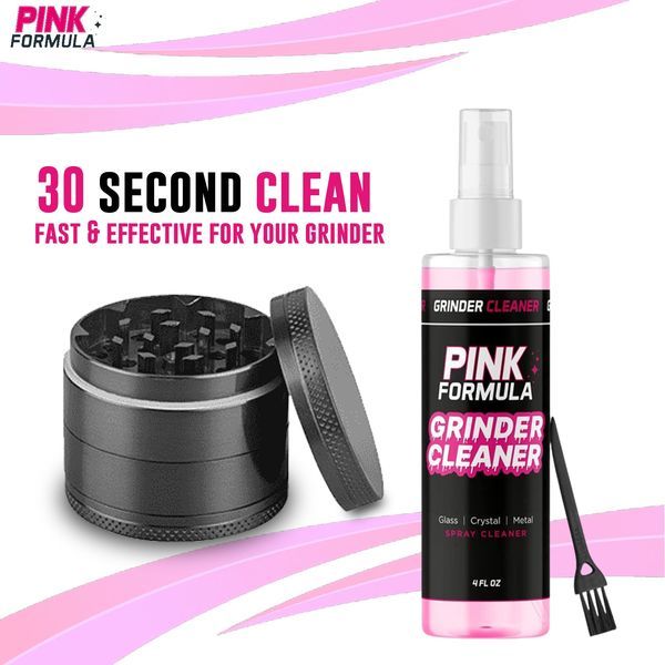 Grinder Cleaner – 4oz – w/Small Brush (Pink Formula)
