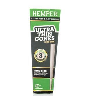 Ultra Thin Brown King Size Cones (Hemper) 3pk