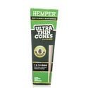 Ultra Thin Brown 1 1/4 Cones (Hemper) 6pk