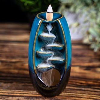 Portaincienso de reflujo Cascada Azul