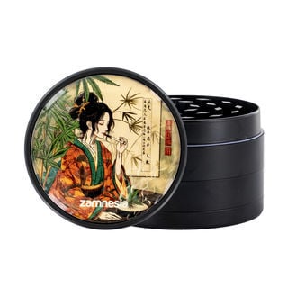 Colección de grinders metálicos Rising Sun (Zamnesia) - 4 partes Ø50mm