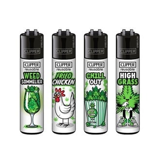 Mechero Clipper Classic Weed