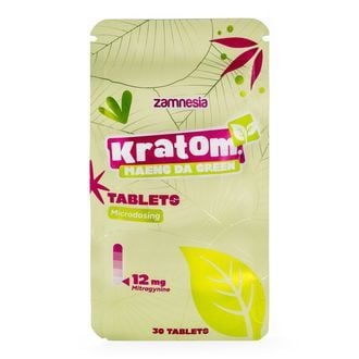 Pastillas de kratom para microdosificación - Maeng Da Green (Zamnesia)