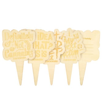 Marcadores de madera para macetas (Zamnesia)