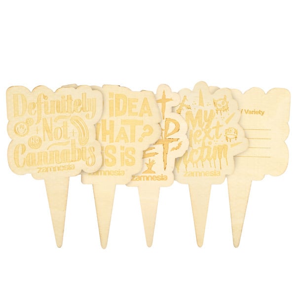 Marcadores de madera para macetas (Zamnesia)