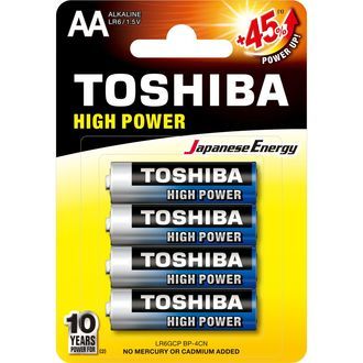 Pilas alcalinas AA (TOSHIBA)