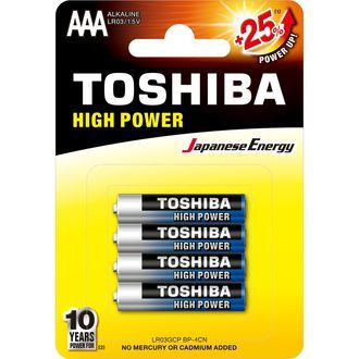 Pilas alcalinas AAA (TOSHIBA)