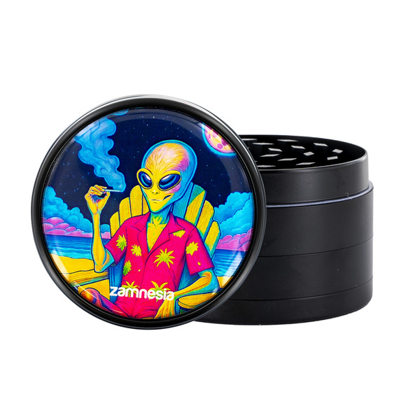 Colección de grinders metálicos Area 420 (Zamnesia) - 4 partes Ø63mm