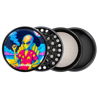 Colección de grinders metálicos Area 420 (Zamnesia) - 4 partes Ø63mm