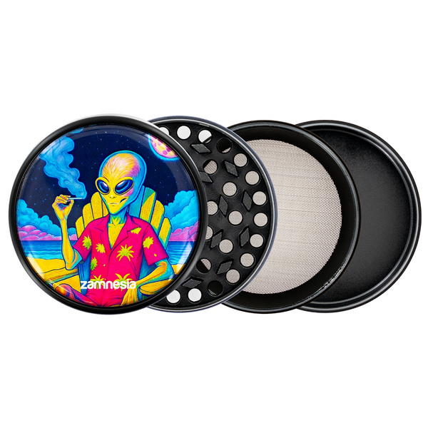 Colección de grinders metálicos Area 420 (Zamnesia) - 4 partes Ø63mm