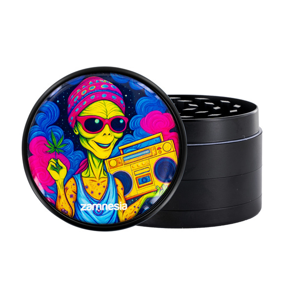 Colección de grinders metálicos Area 420 (Zamnesia) - 4 partes Ø63mm