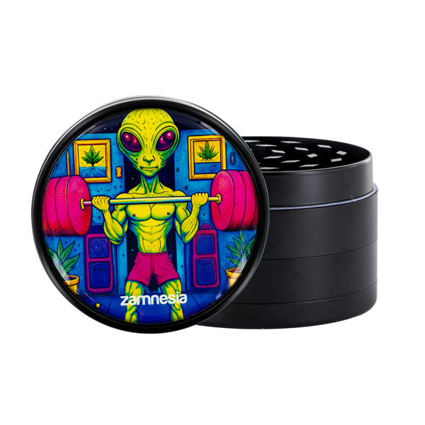 Colección de grinders metálicos Area 420 (Zamnesia) - 4 partes Ø63mm