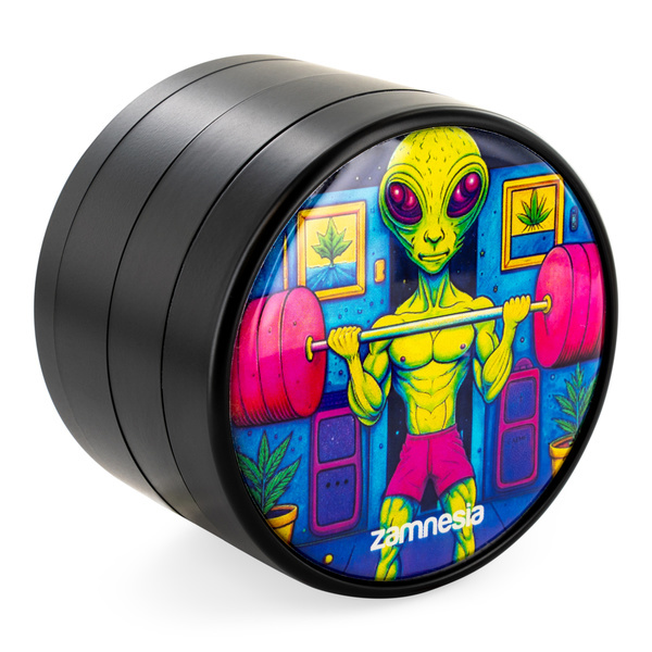 Colección de grinders metálicos Area 420 (Zamnesia) - 4 partes Ø63mm