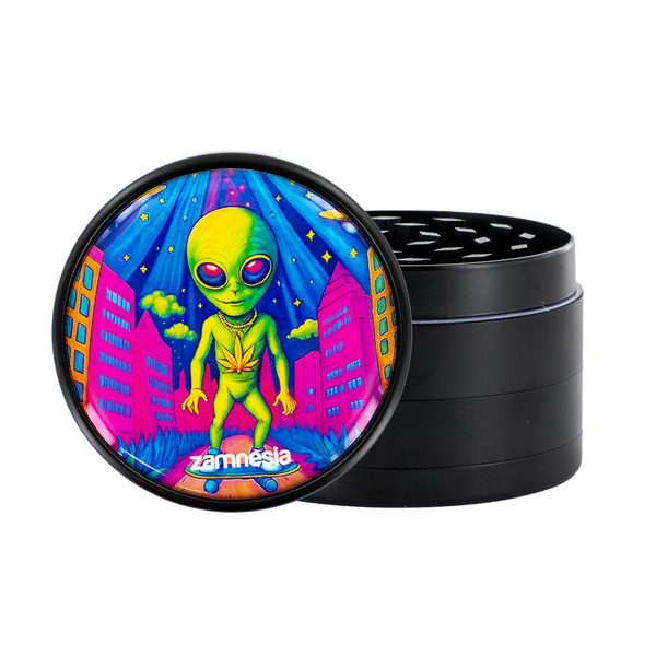 Colección de grinders metálicos Area 420 (Zamnesia) - 4 partes Ø63mm