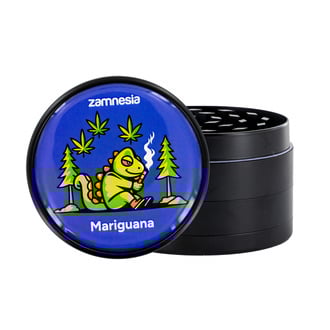 Colección de grinders metálicos Puff Pals (Zamnesia) - 4 partes Ø63mm