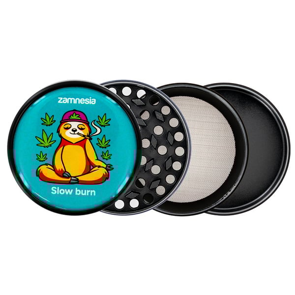 Colección de grinders metálicos Puff Pals (Zamnesia) - 4 partes Ø63mm