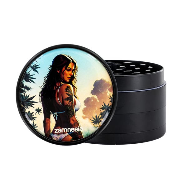 Colección de grinders metálicos Bad Bitches (Zamnesia) - 4 partes Ø63mm