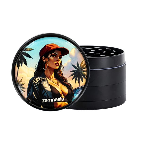 Colección de grinders metálicos Bad Bitches (Zamnesia) - 4 partes Ø63mm