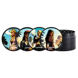 Colección de grinders metálicos Bad Bitches (Zamnesia) - 4 partes Ø63mm