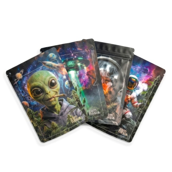 Bolsa Antiolor con Cierre Z-Lock Cosmic Flower Power (Grande)