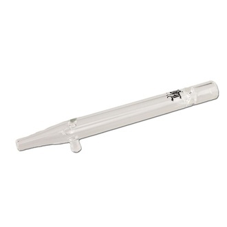 One-Hitter de Vidrio con Boquilla y Roll Stop (Black Leaf)
