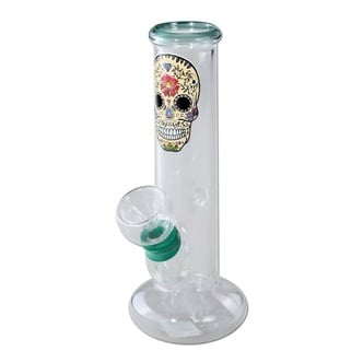 Skull Mini Bong de Cristal (Near Dark)