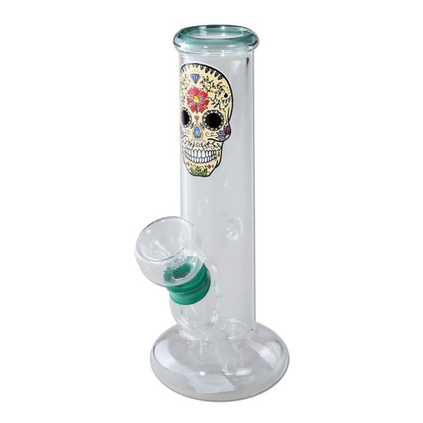 Skull Mini Bong de Cristal (Near Dark)