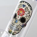 Skull Mini Bong de Cristal (Near Dark)