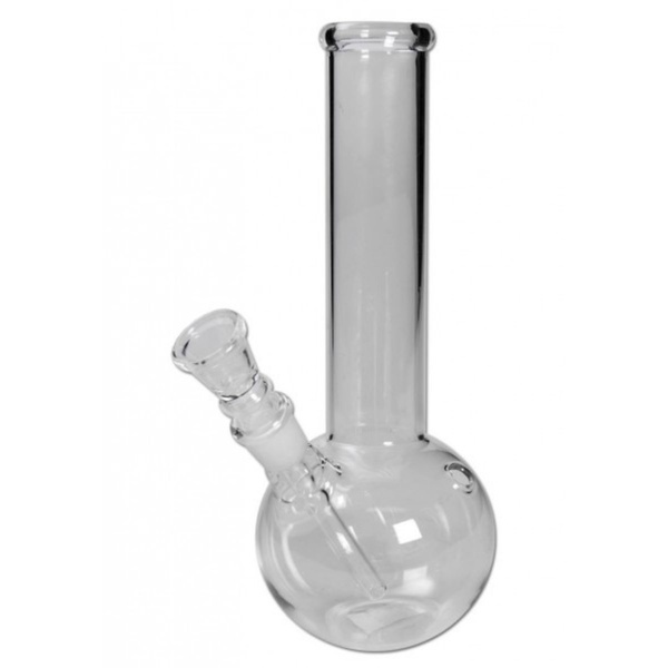 Bong de Cristal Recto con Base Redonda