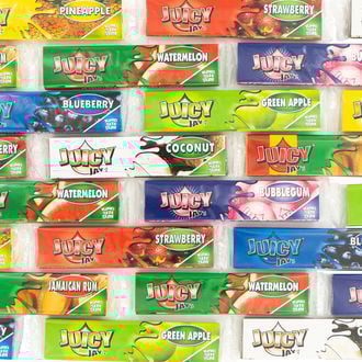 Caja de papel surtido Juicy Jay's Slim King Size (24 paquetes)