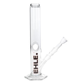 Ice bong de vidrio EHLE Black Hole con carburador