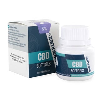 Cápsulas De Gel Blandas De CBD Al 5% (Zamnesia)